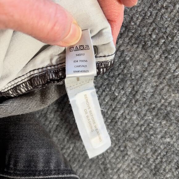 LOFT Modern Skinny Jeans Gray Black Faded Wash Size 30/10 Women’s Stretch Denim - Picture 5 of 9